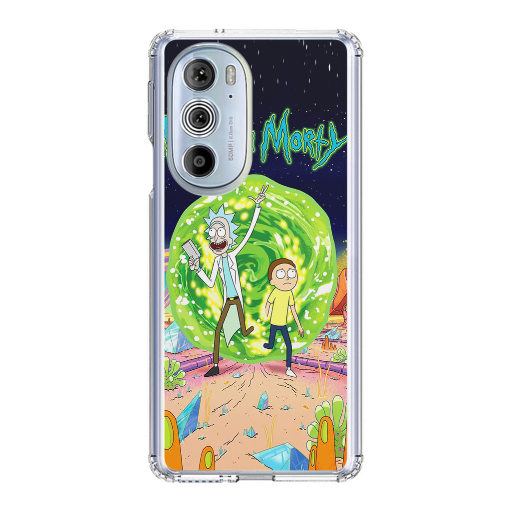 Rick And Morty Portal Gun Motorola Edge Plus 2022 Case