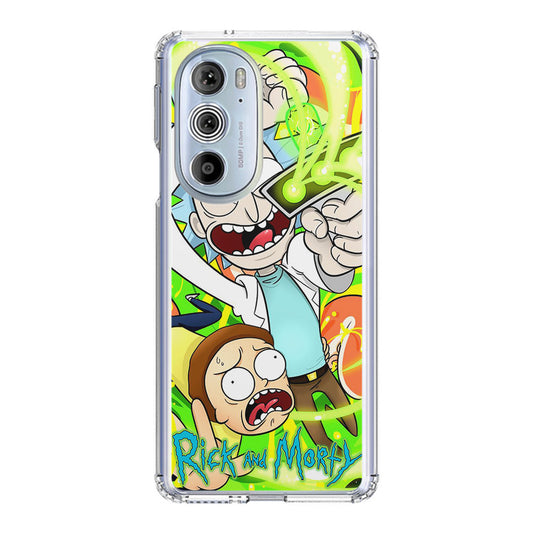 Rick And Morty Shoot Portal Gun Motorola Edge Plus 2022 Case