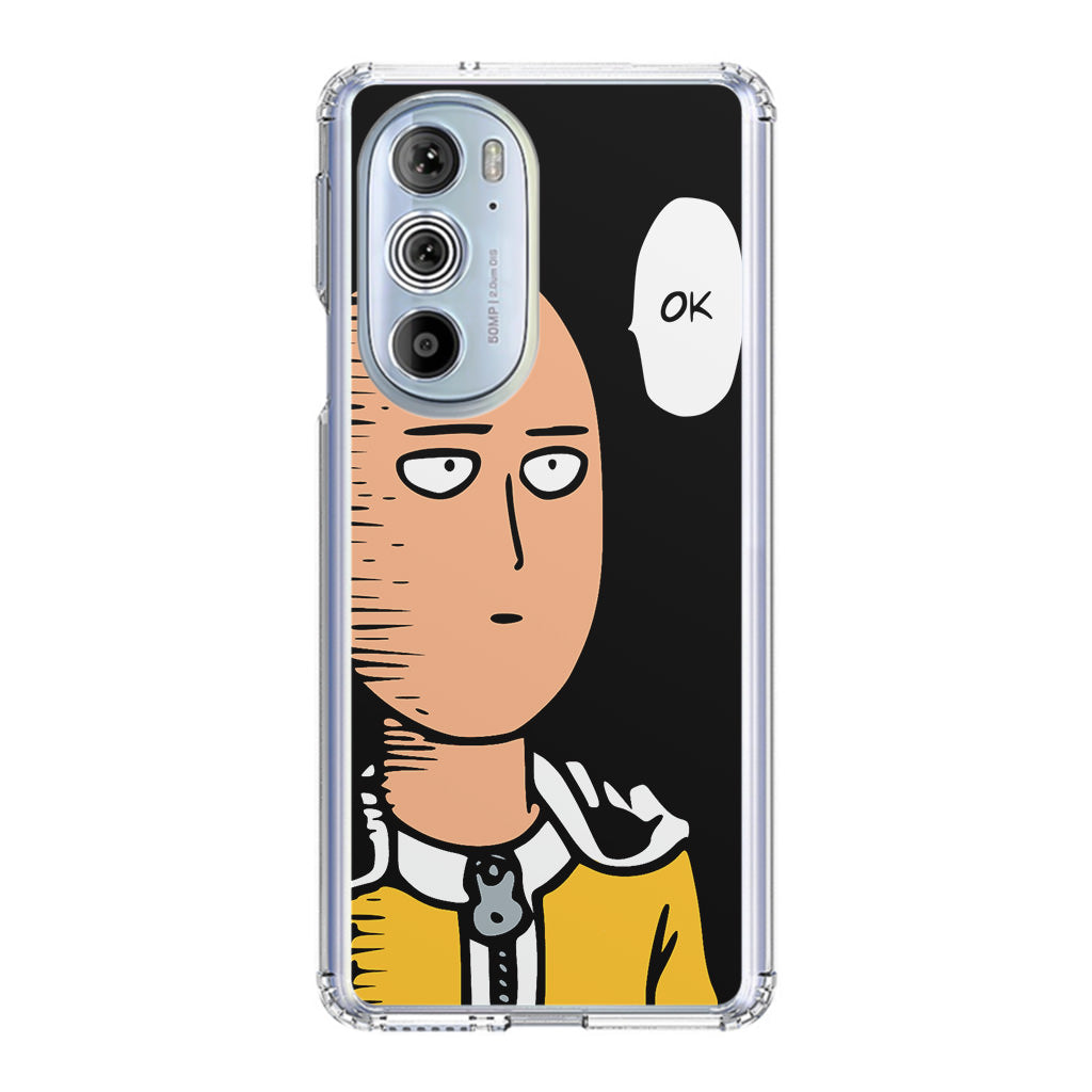 Saitama Poker Face Motorola Edge Plus 2022 Case