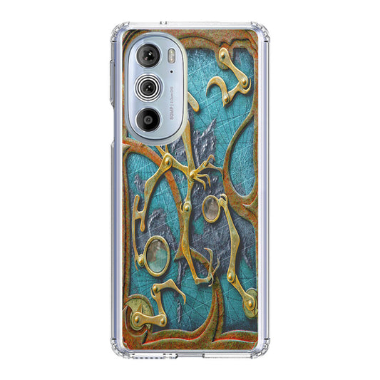 Steampunk Book Cover Motorola Edge Plus 2022 Case