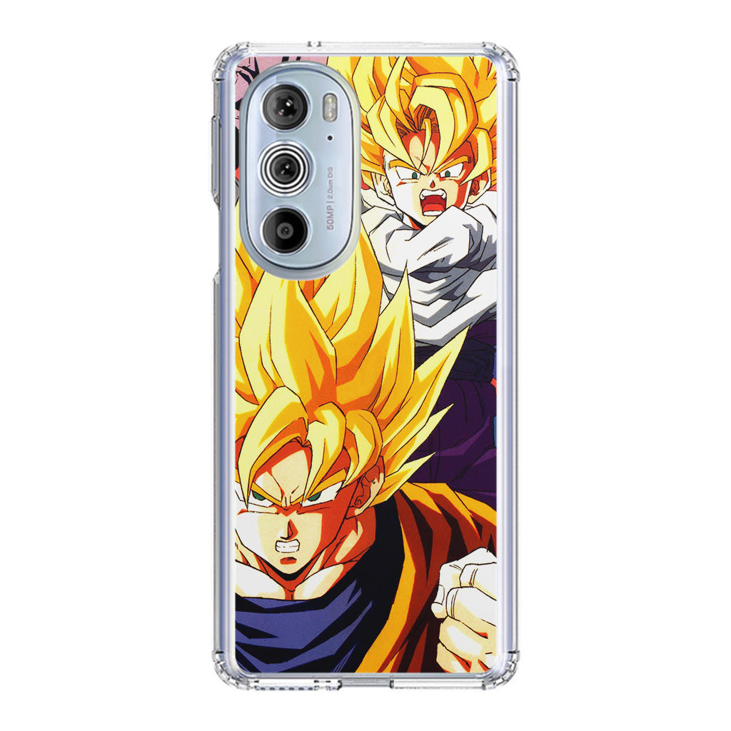 Super Saiyan Goku And Gohan Motorola Edge Plus 2022 Case