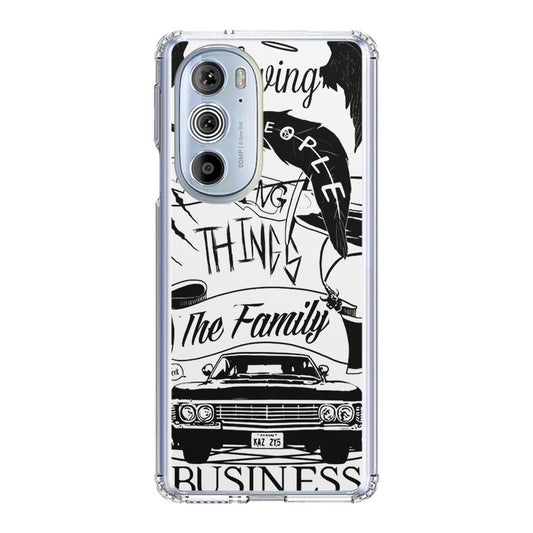 Supernatural Family Business Saving People Motorola Edge Plus 2022 Case