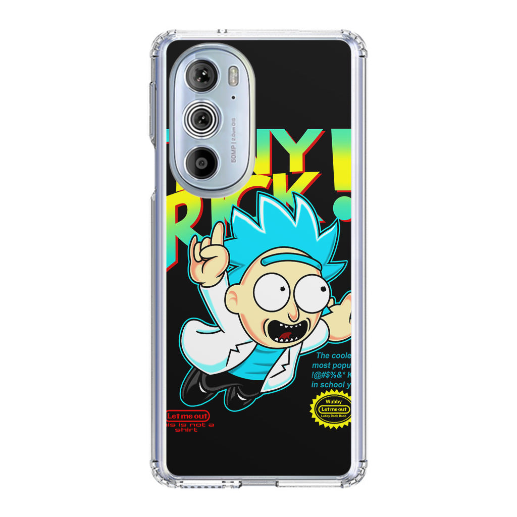 Tiny Rick Let Me Out Motorola Edge Plus 2022 Case