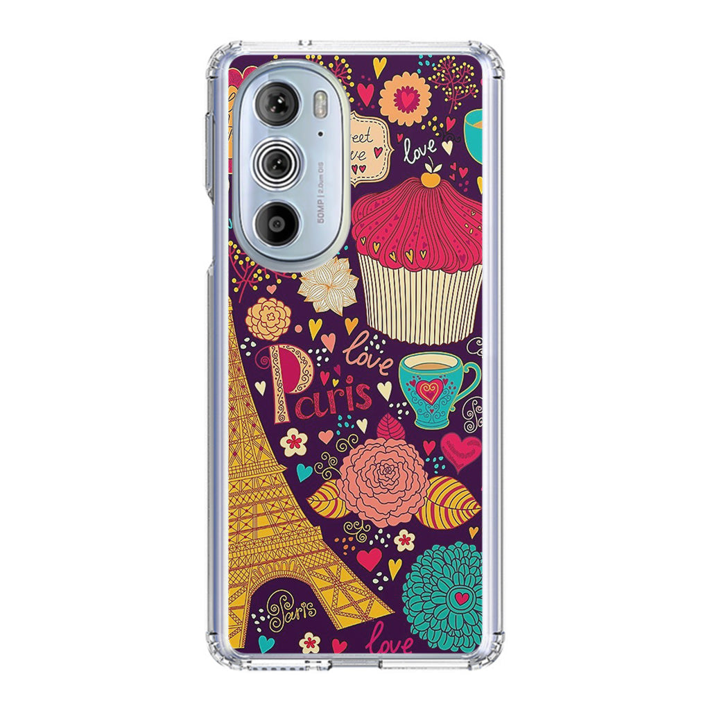 Vintage Love In Paris Motorola Edge Plus 2022 Case