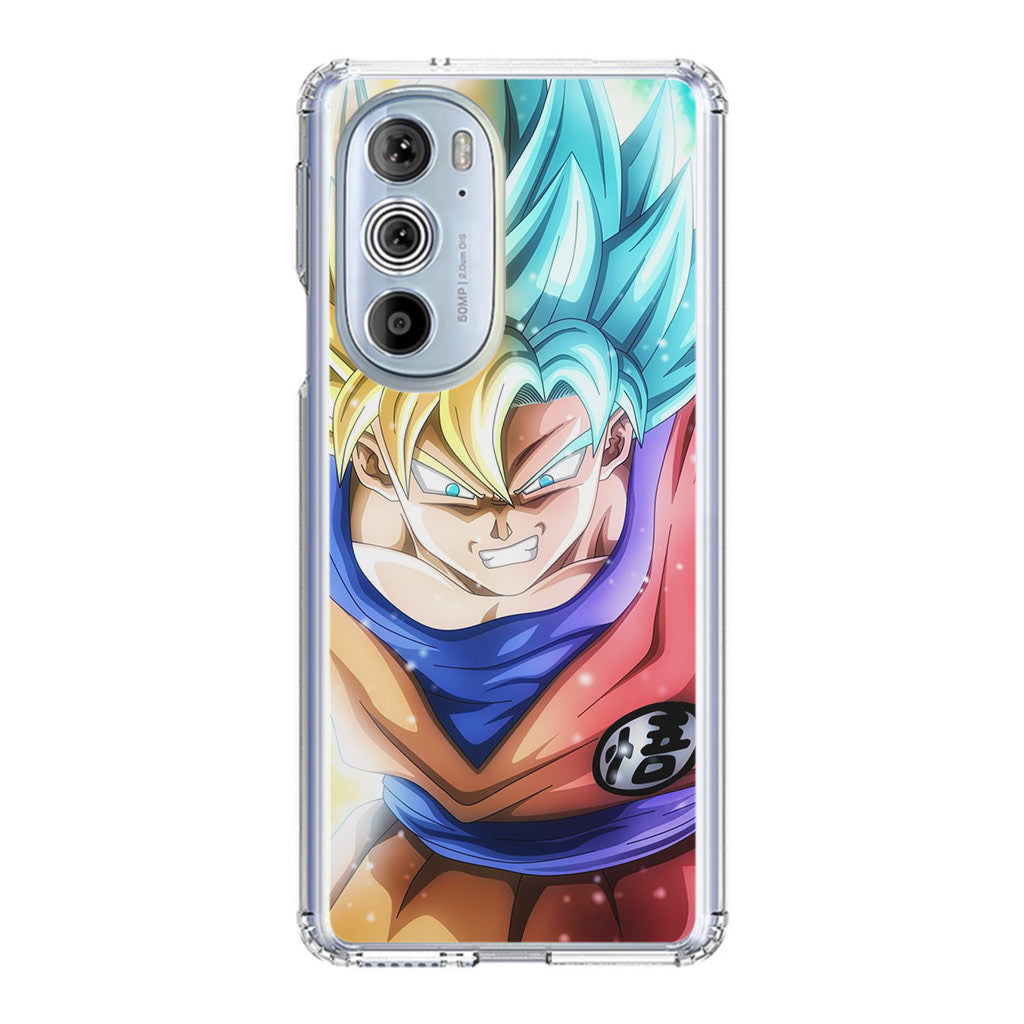 Goku SSJ 1 to SSJ Blue Motorola Edge Plus 2022 Case