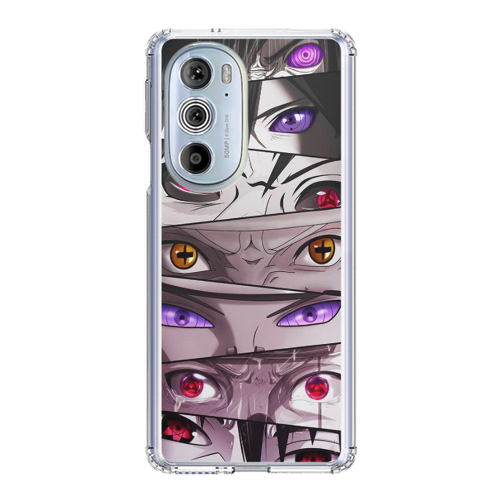 The Powerful Eyes on Naruto Motorola Edge Plus 2022 Case