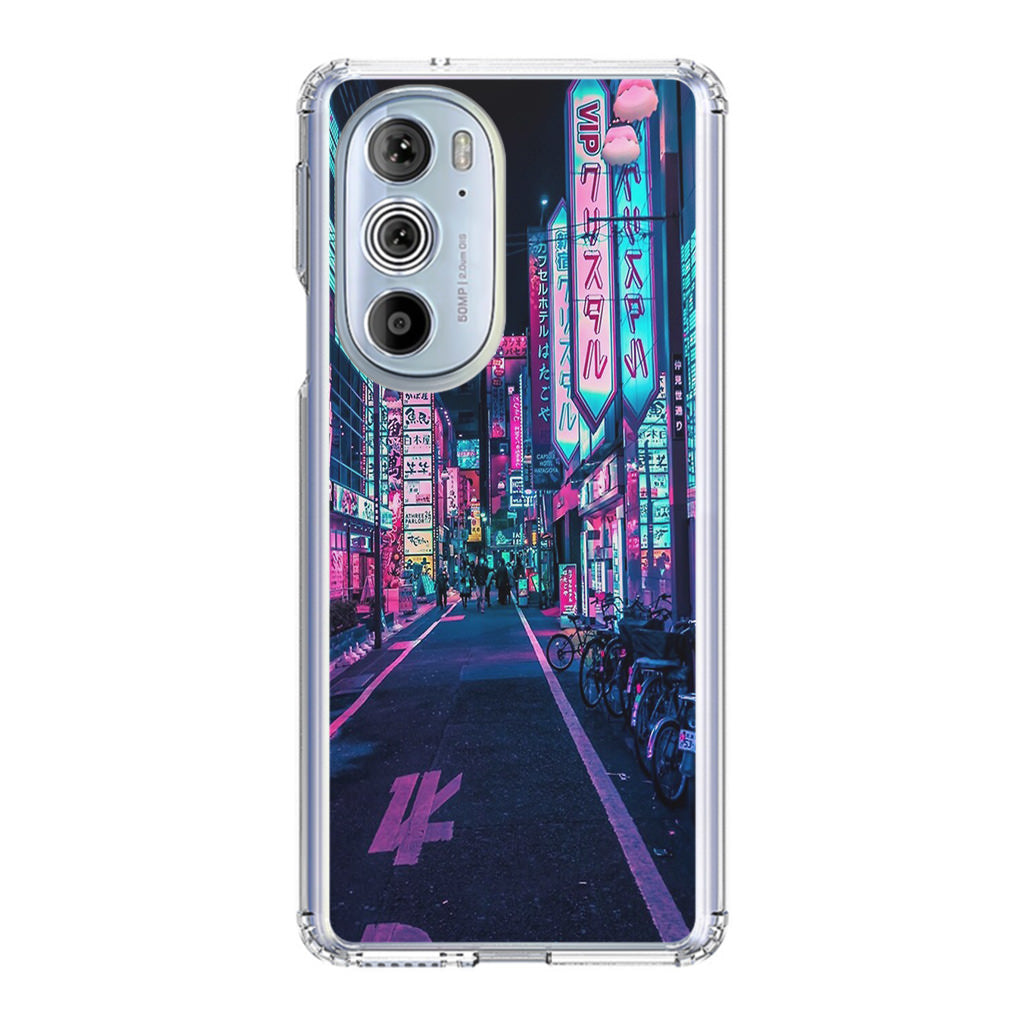 Tokyo Street Wonderful Neon Motorola Edge Plus 2022 Case
