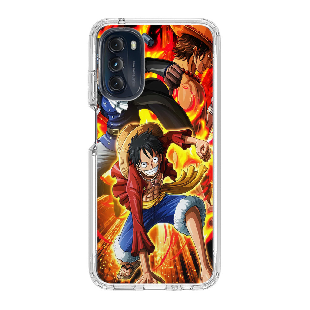 Ace Sabo Luffy Brotherhood Motorola Moto G 5G 2022 Case