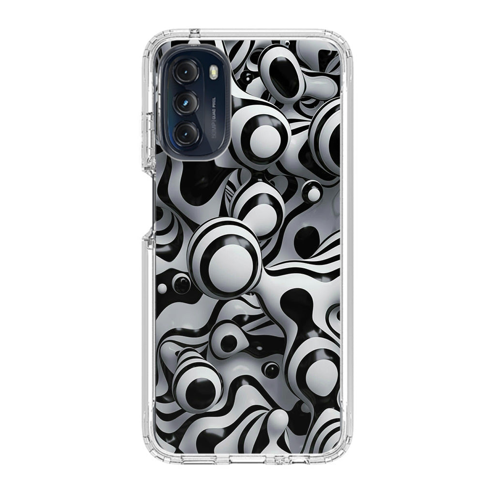 Abstract Art Black White Motorola Moto G 5G 2022 Case