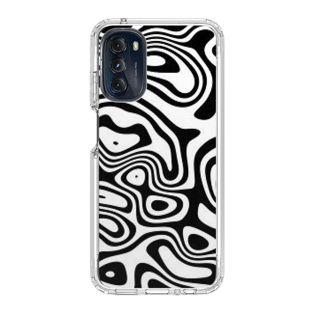 Abstract Black and White Background Motorola Moto G 5G 2022 Case