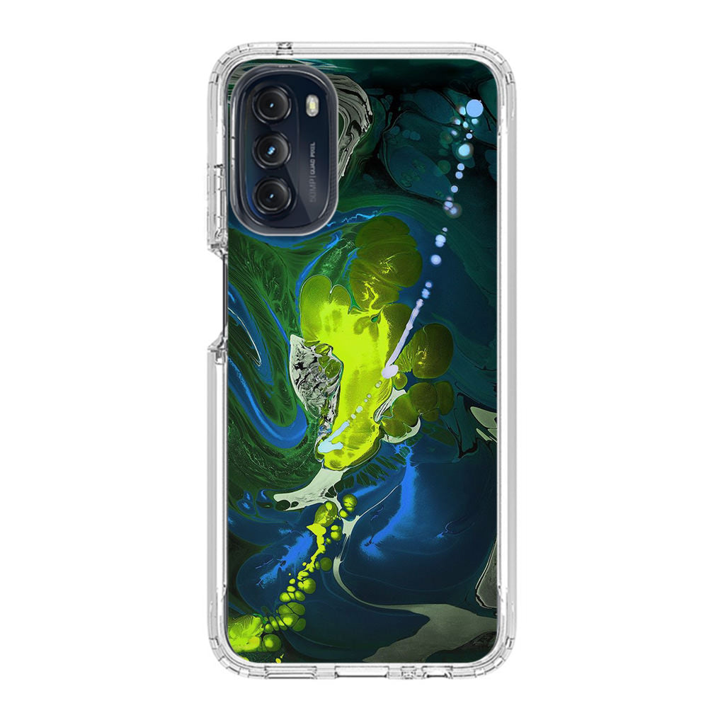 Abstract Green Blue Art Motorola Moto G 5G 2022 Case