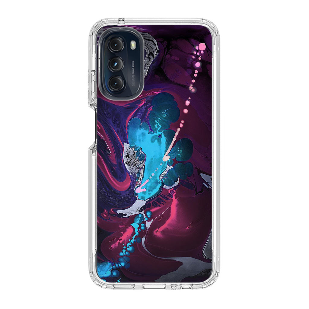 Abstract Purple Blue Art Motorola Moto G 5G 2022 Case