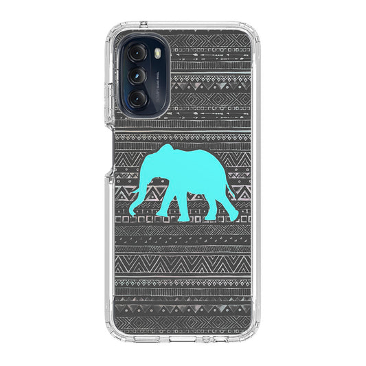 Aztec Elephant Turquoise Motorola Moto G 5G 2022 Case