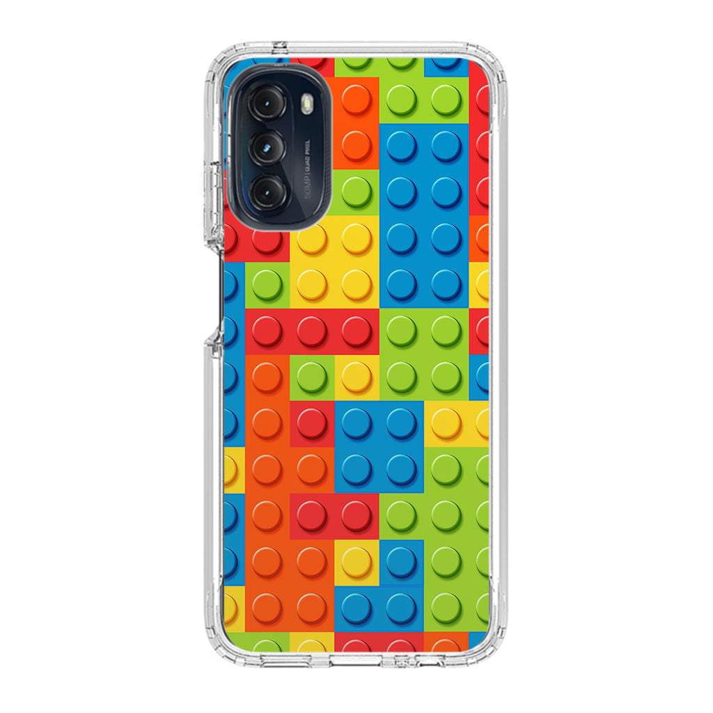 Blocks Rainbow Pattern Motorola Moto G 5G 2022 Case