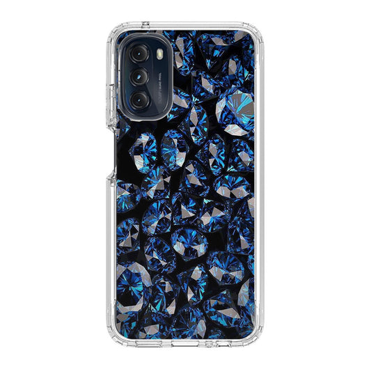 Blue Diamonds Pattern Motorola Moto G 5G 2022 Case