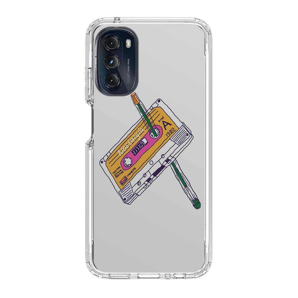 Cassete Tape Old Motorola Moto G 5G 2022 Case