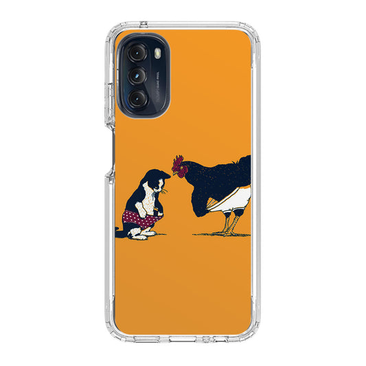 Cat Chicken Yellow Underwear Cute Motorola Moto G 5G 2022 Case