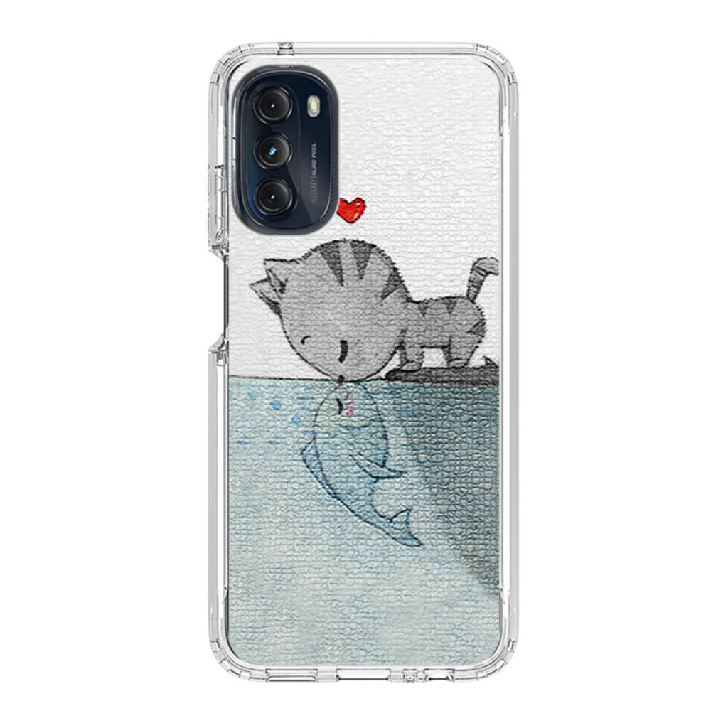 Cat Fish Kisses Motorola Moto G 5G 2022 Case