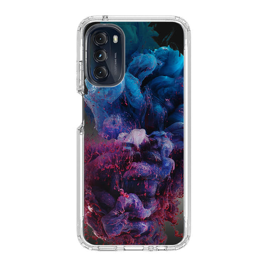 Colorful Dust Art on Black Motorola Moto G 5G 2022 Case