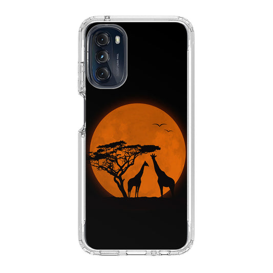 Giraffes Silhouette Motorola Moto G 5G 2022 Case