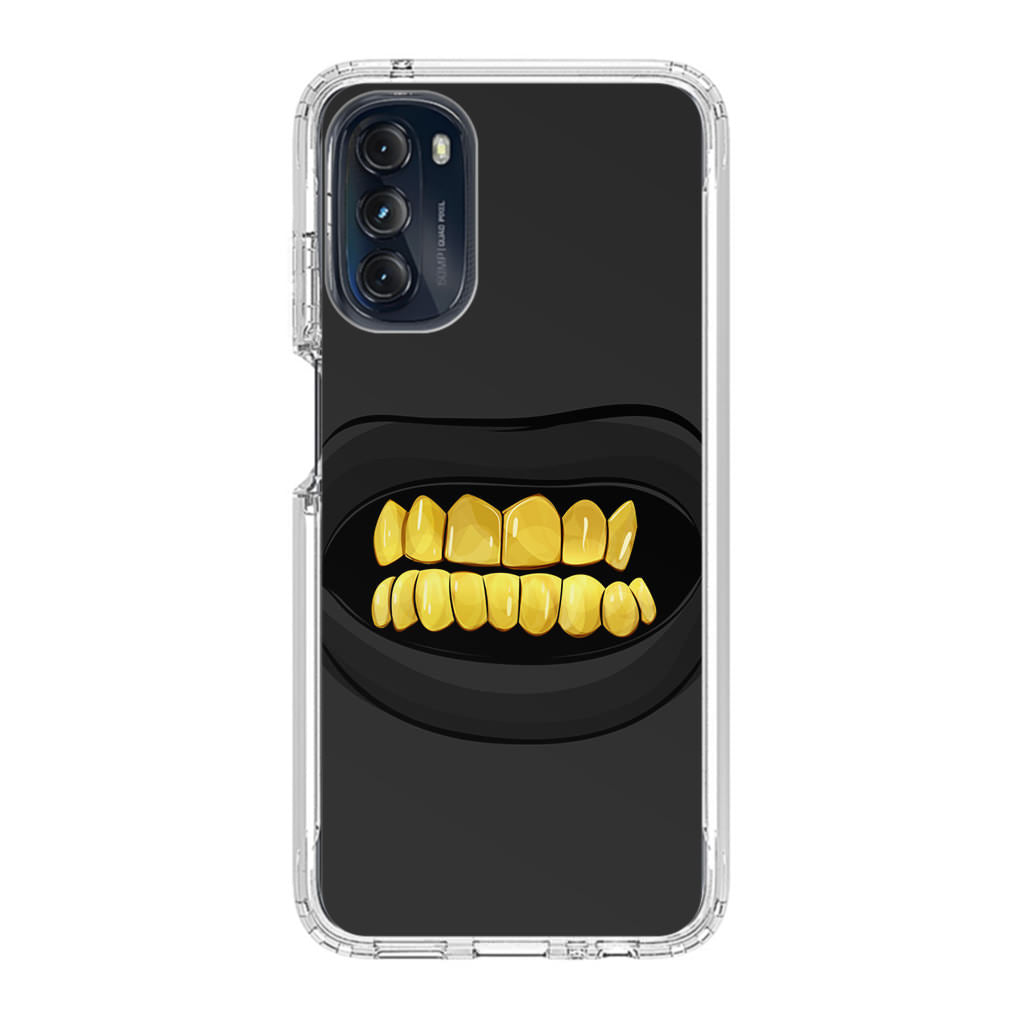 Gold Grillz Motorola Moto G 5G 2022 Case