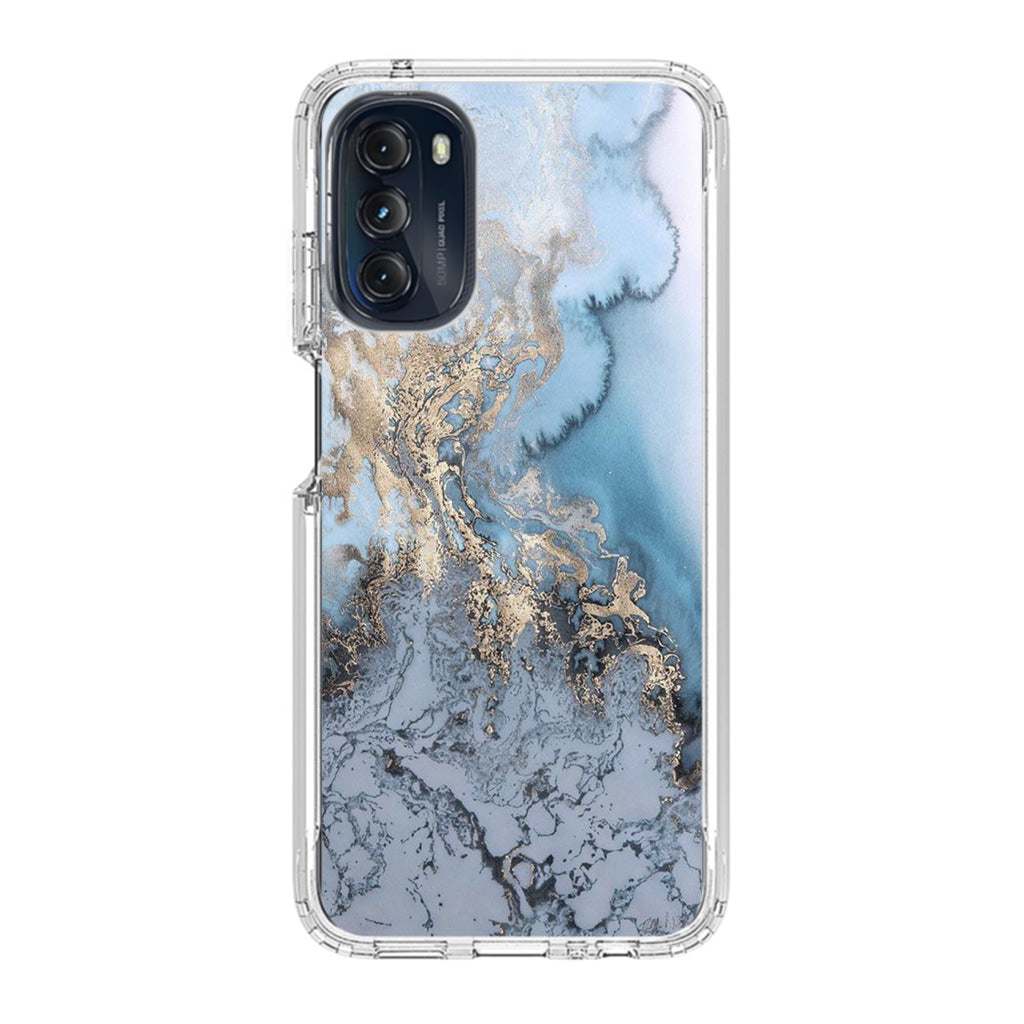 Golden Azure Marble Motorola Moto G 5G 2022 Case