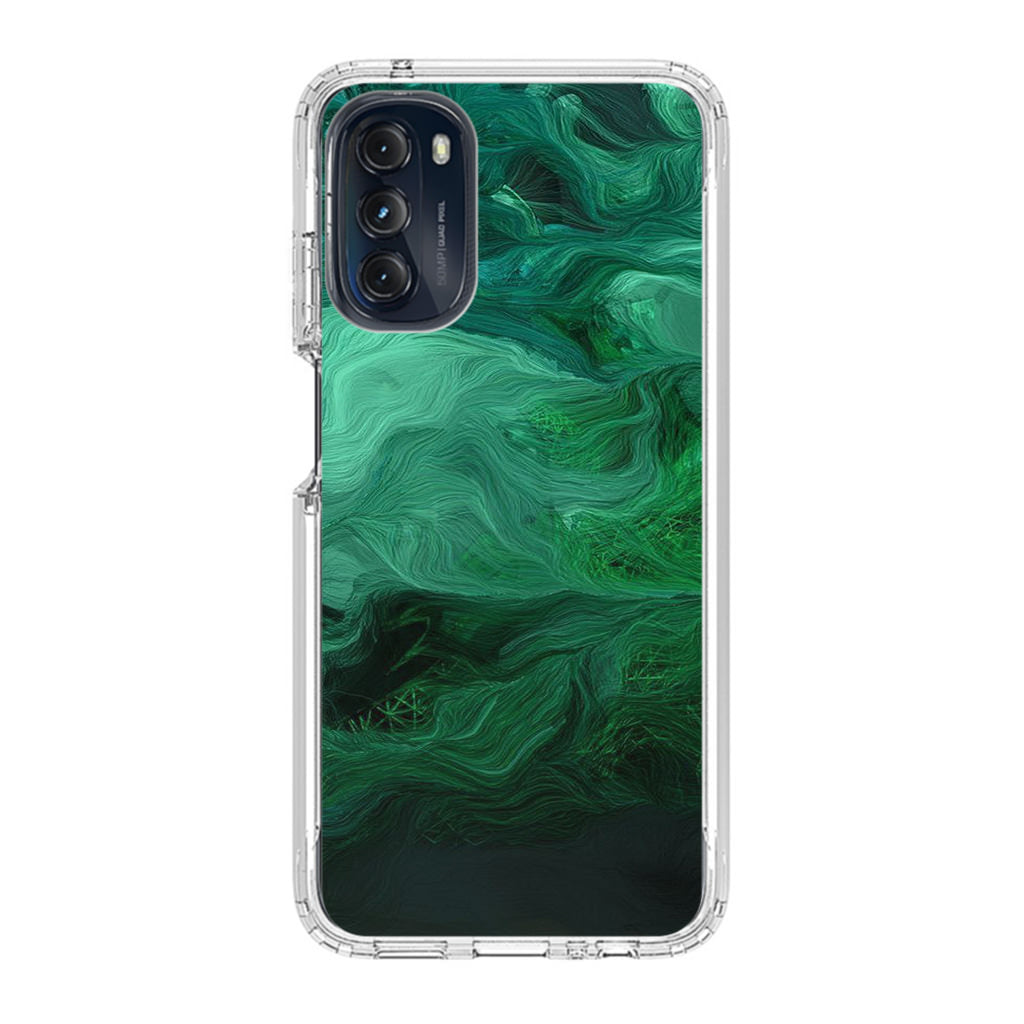 Green Abstract Art Motorola Moto G 5G 2022 Case