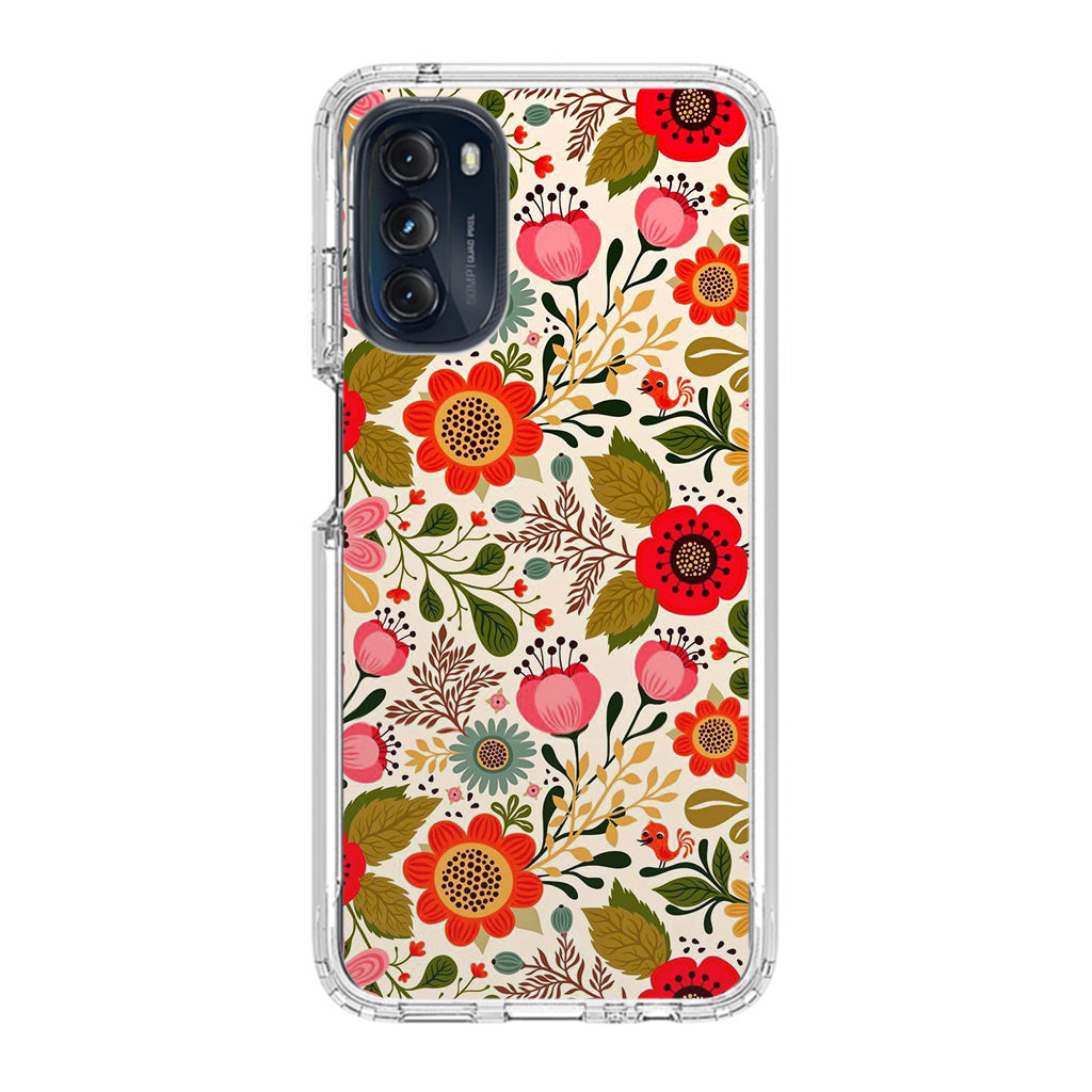 Hello Spring Pattern Motorola Moto G 5G 2022 Case