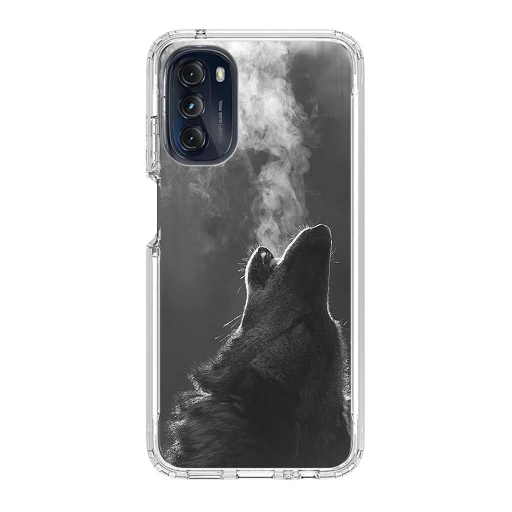 Howling Wolves Black and White Motorola Moto G 5G 2022 Case