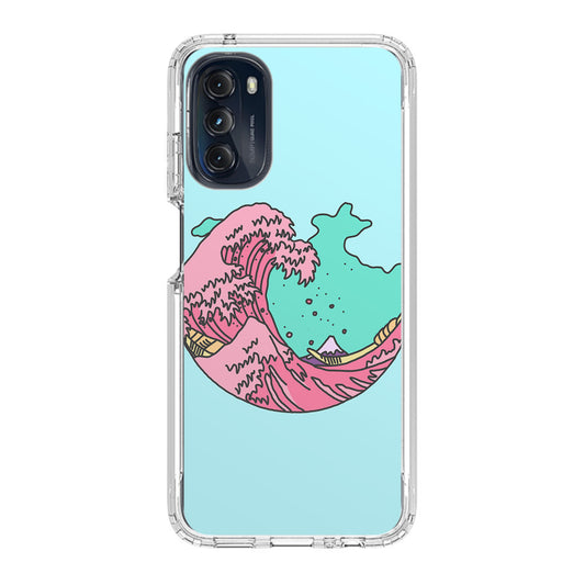 Japanese Pastel Wave Motorola Moto G 5G 2022 Case