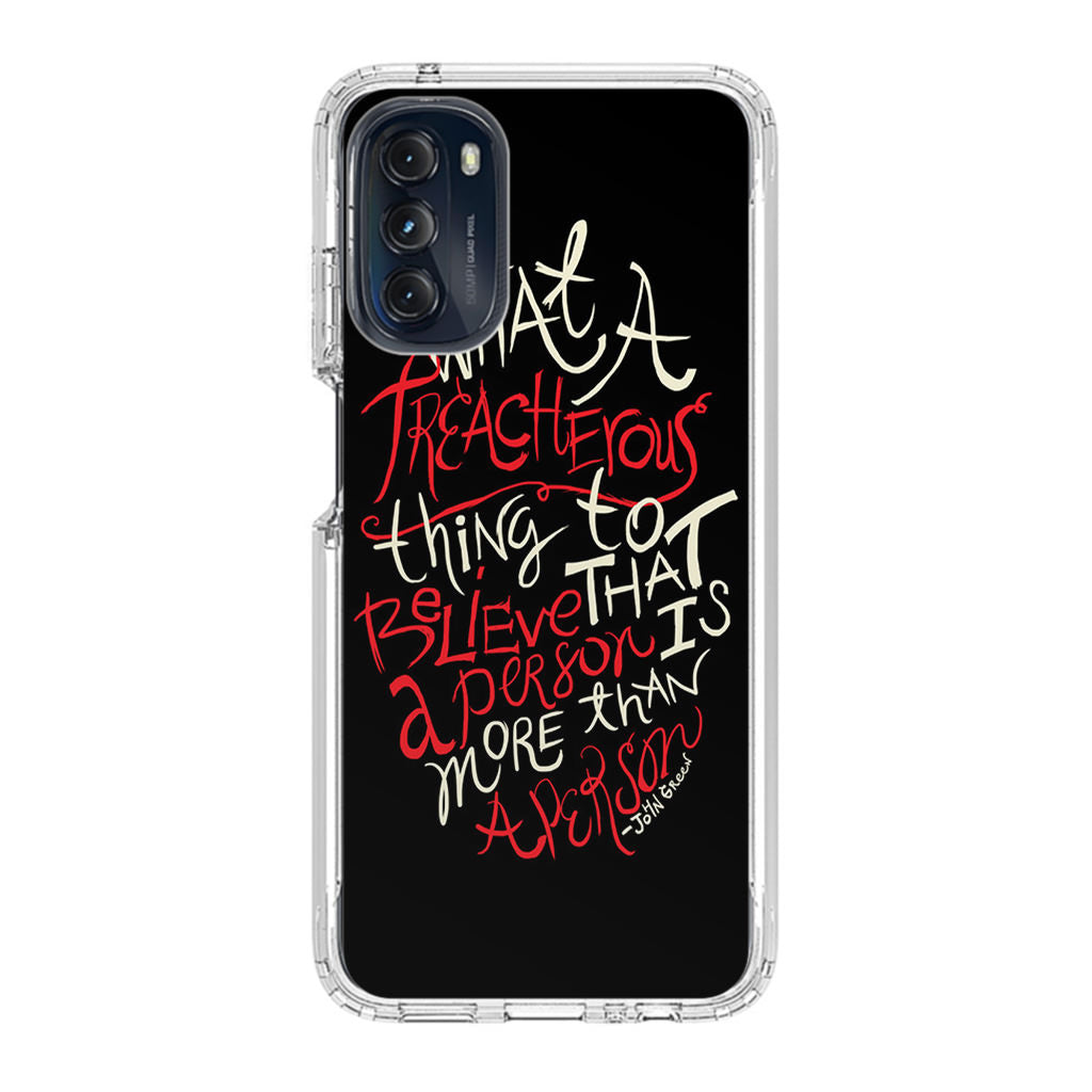 John Green Quotes More Than A Person Motorola Moto G 5G 2022 Case