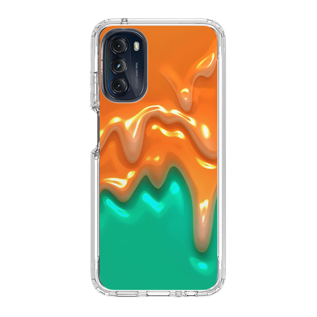 Orange Paint Dripping Motorola Moto G 5G 2022 Case