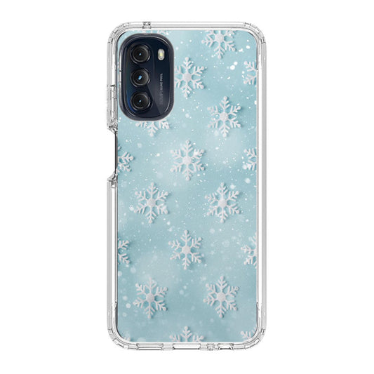 Snowflakes Pattern Motorola Moto G 5G 2022 Case