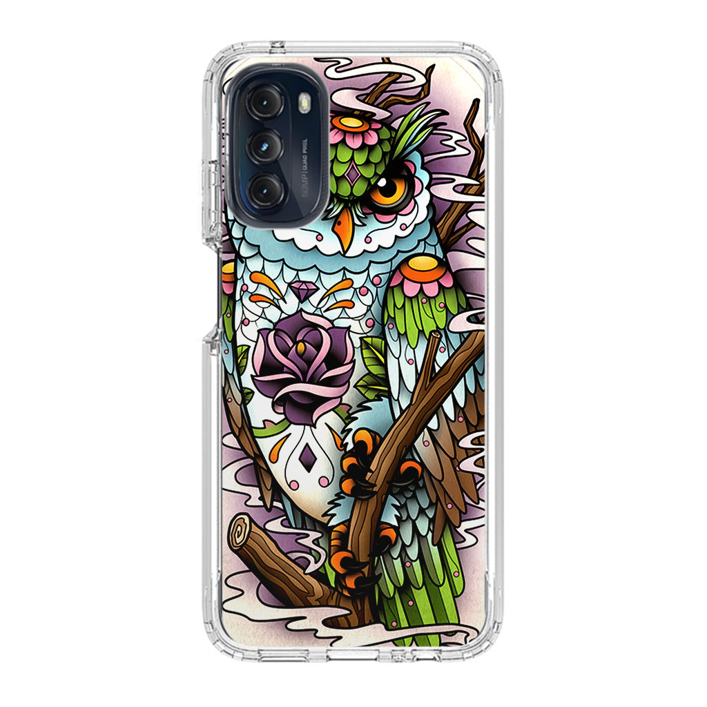 Sugar Skull Owl Tattoo Motorola Moto G 5G 2022 Case