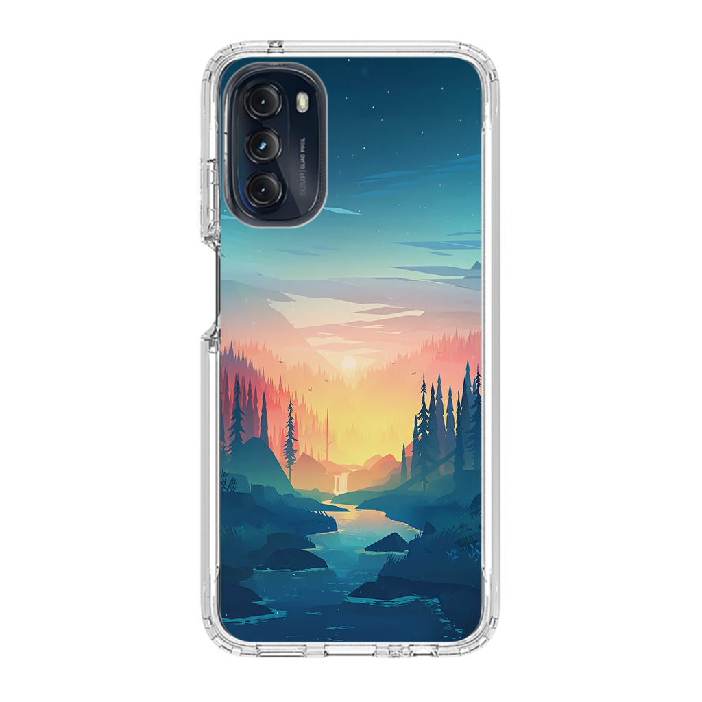 Sunset at The River Motorola Moto G 5G 2022 Case