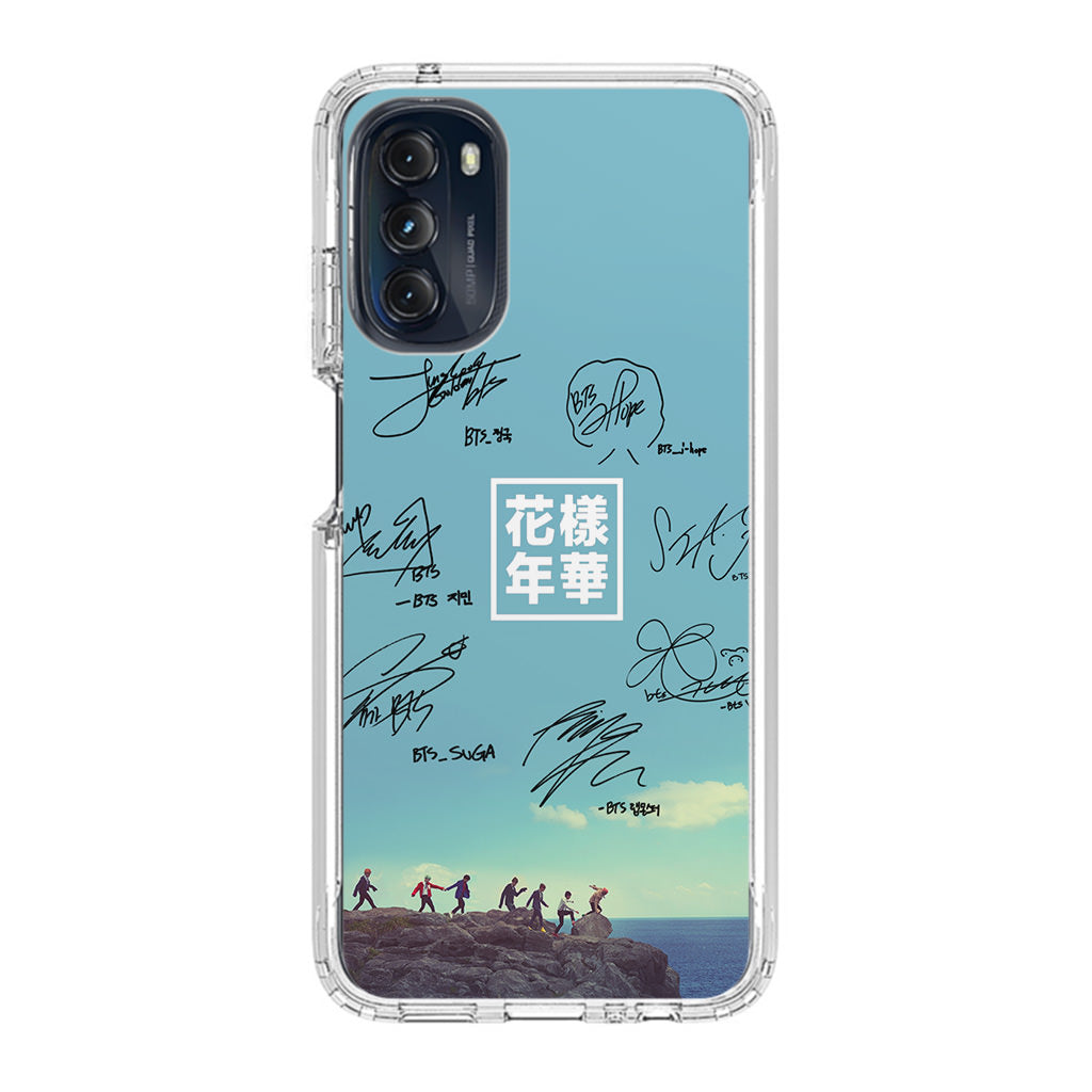 BTS Signature Motorola Moto G 5G 2022 Case