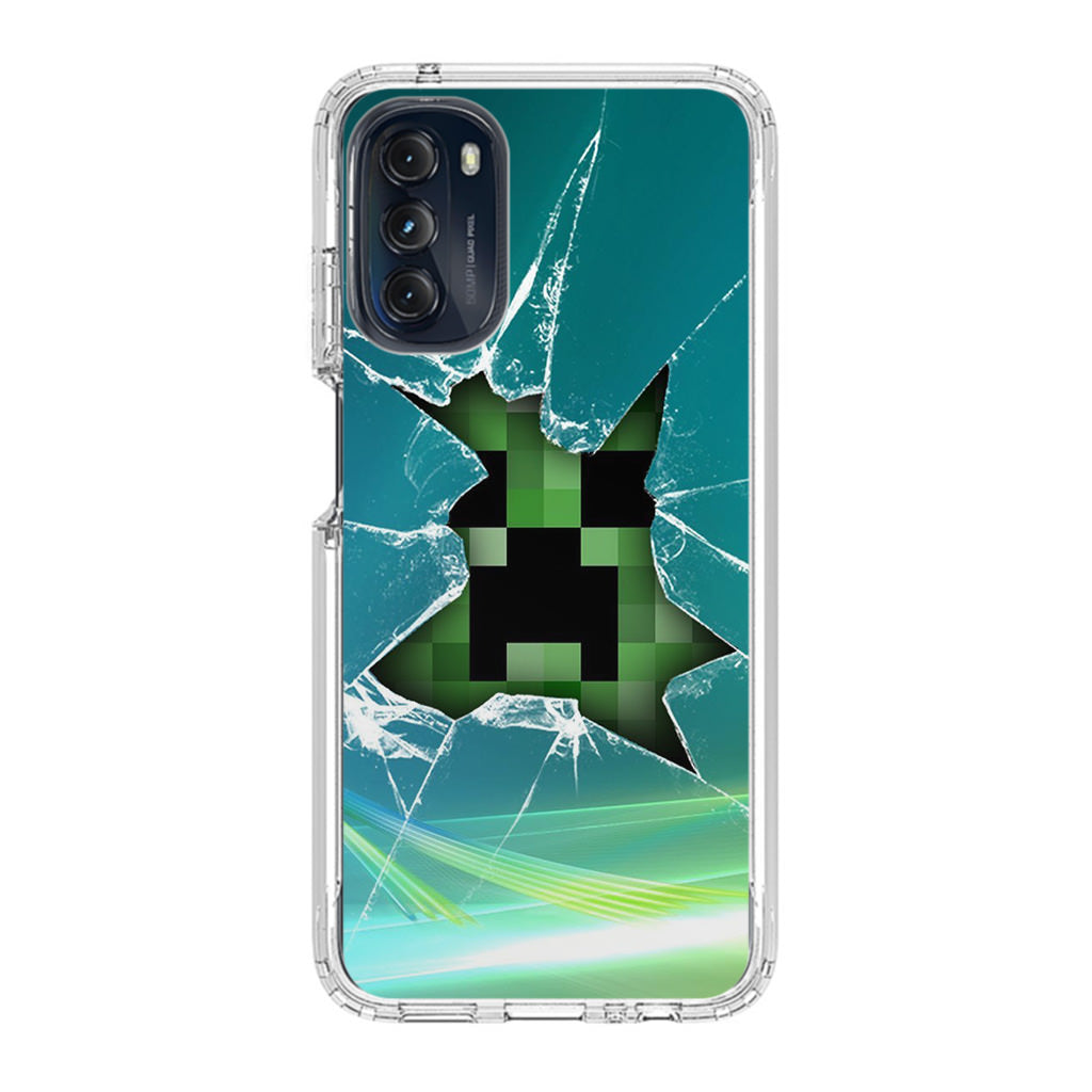 Creeper Glass Broken Green Motorola Moto G 5G 2022 Case