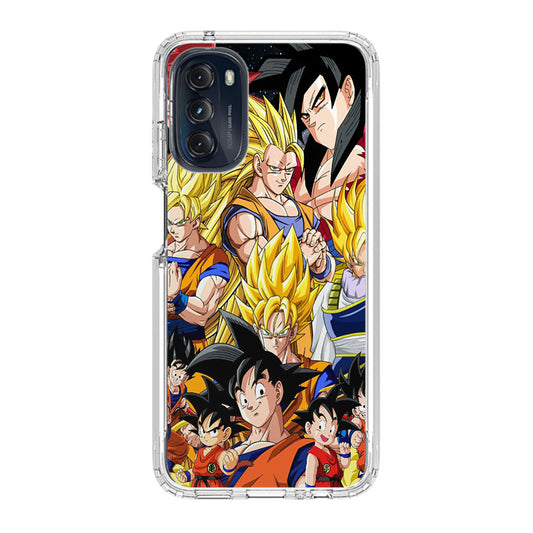 Dragon Ball Z Son Goku Transformation Motorola Moto G 5G 2022 Case
