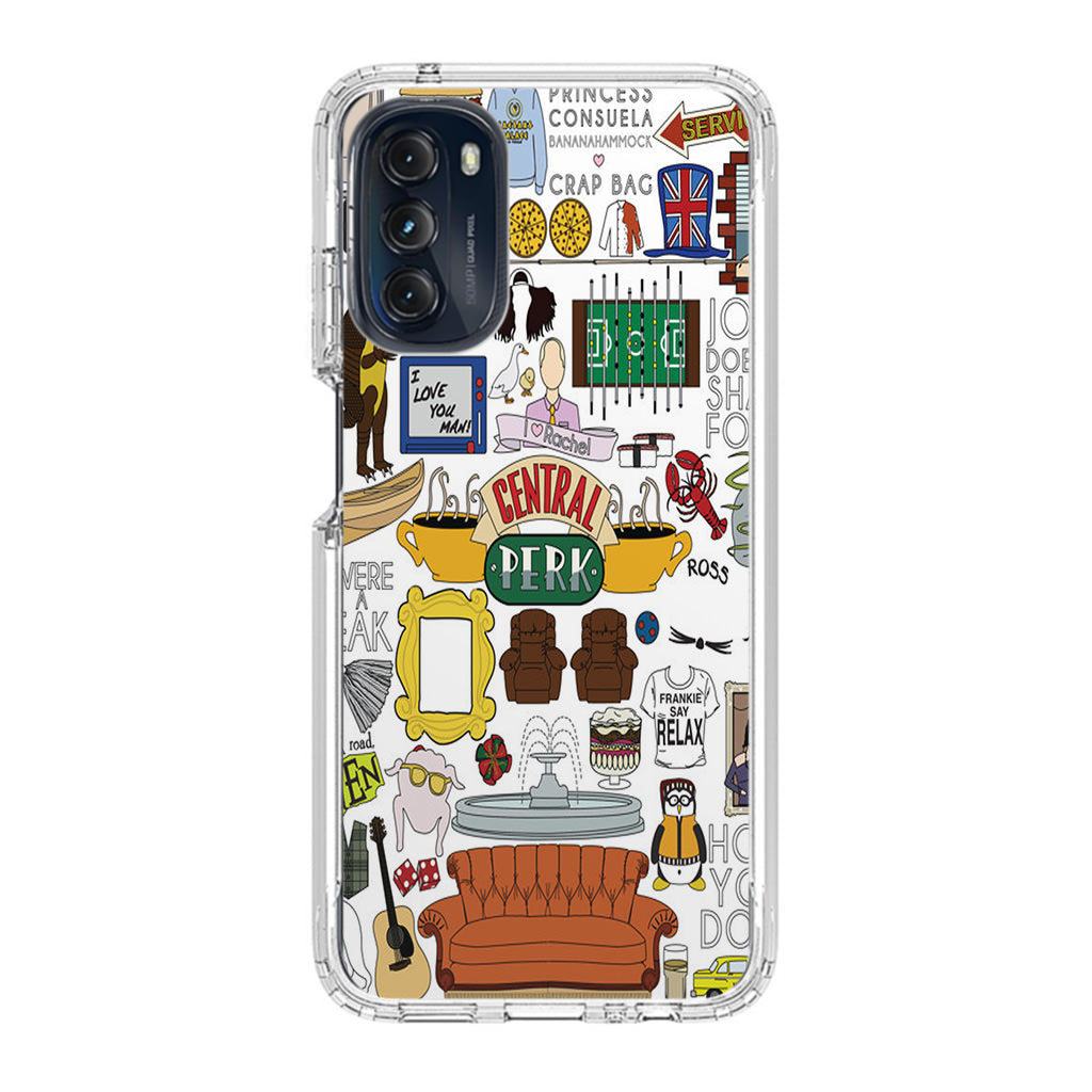 Friends TV Show Central Perk Sticker Motorola Moto G 5G 2022 Case