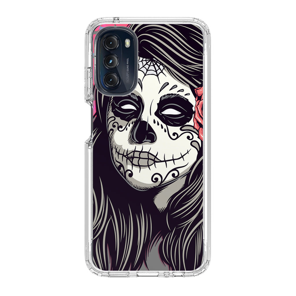 Girl Skull Flower Motorola Moto G 5G 2022 Case