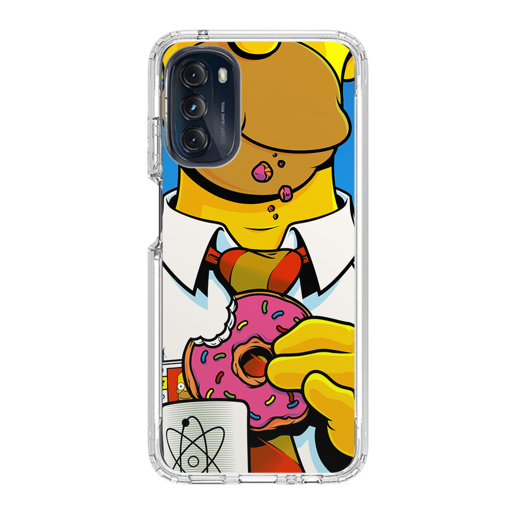 Homer Eats Donut Motorola Moto G 5G 2022 Case