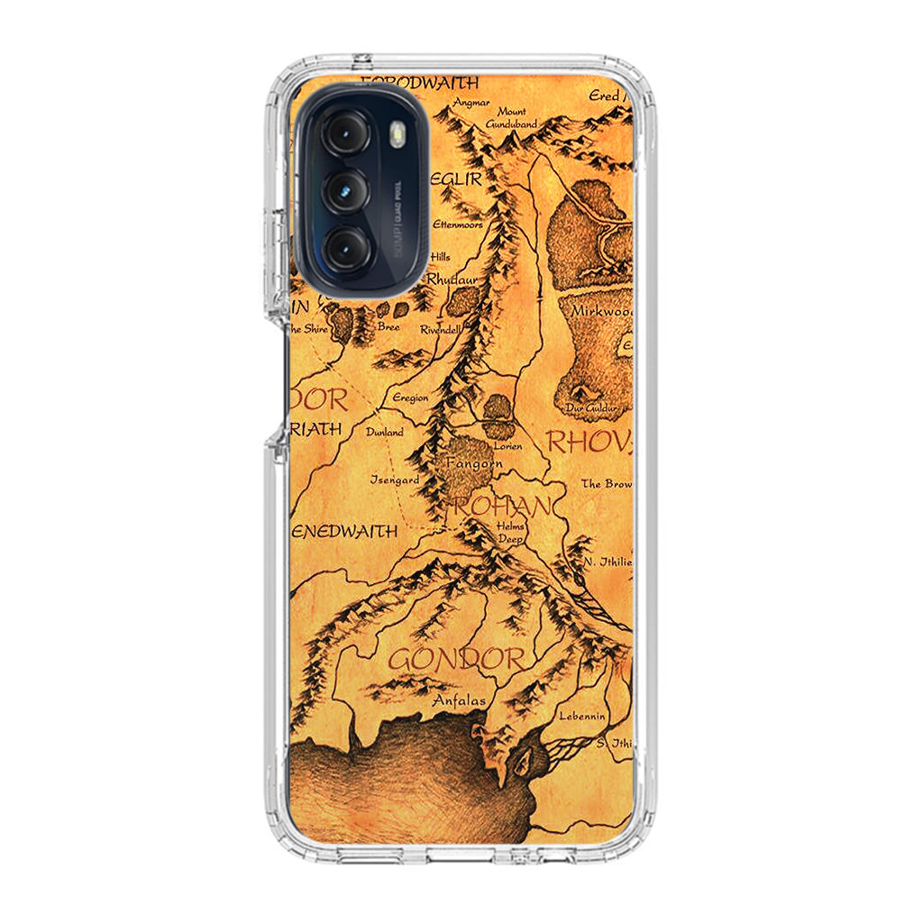 Middle Earth Map Hobbit Motorola Moto G 5G 2022 Case