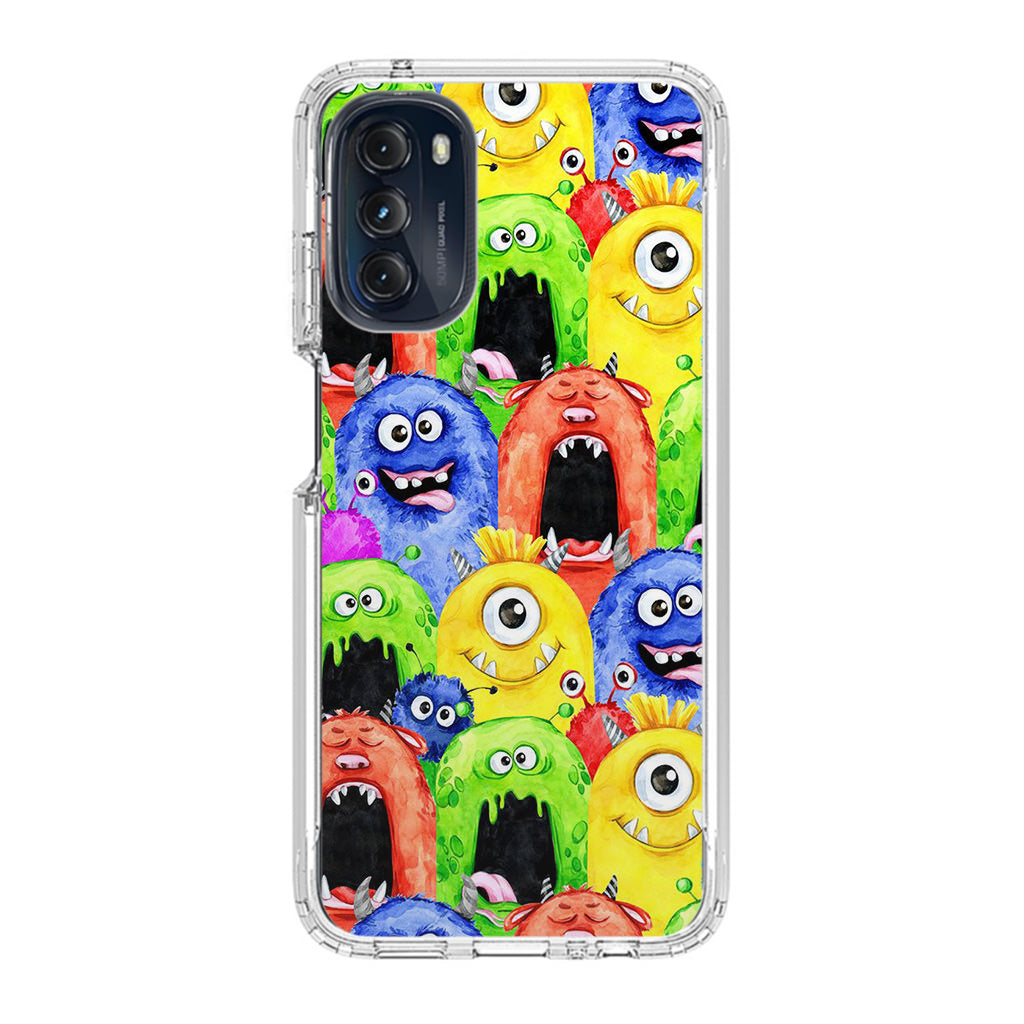 Monster Watercolor Art Motorola Moto G 5G 2022 Case