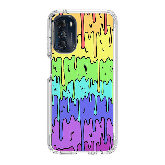 Pastel Kawaii Melting Rainbow Motorola Moto G 5G 2022 Case