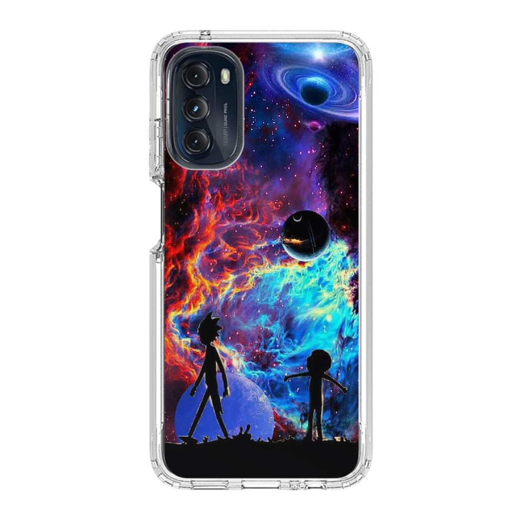 Rick And Morty Flat Galaxy Motorola Moto G 5G 2022 Case