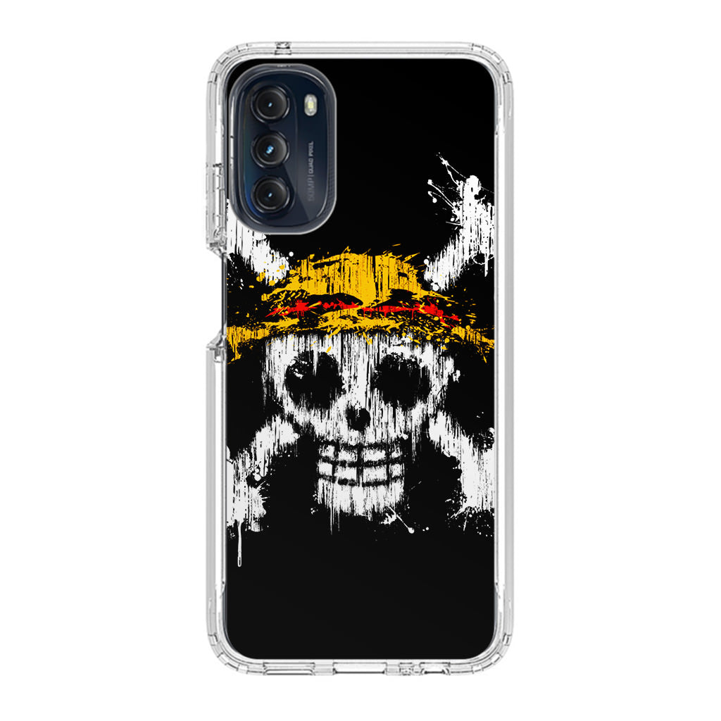 Straw Hat Pirate Logo Paint Motorola Moto G 5G 2022 Case