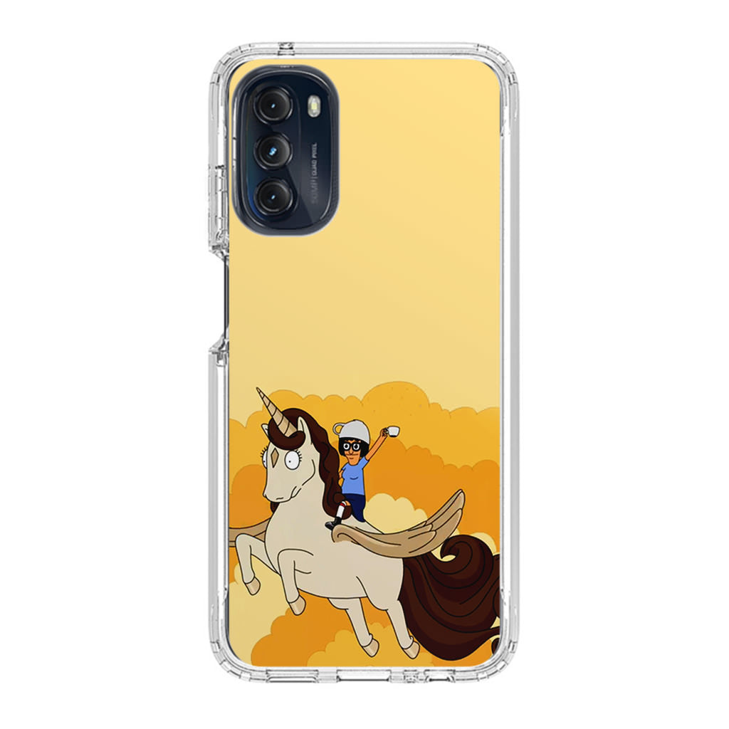 Tina Belcher And Unicorn Motorola Moto G 5G 2022 Case