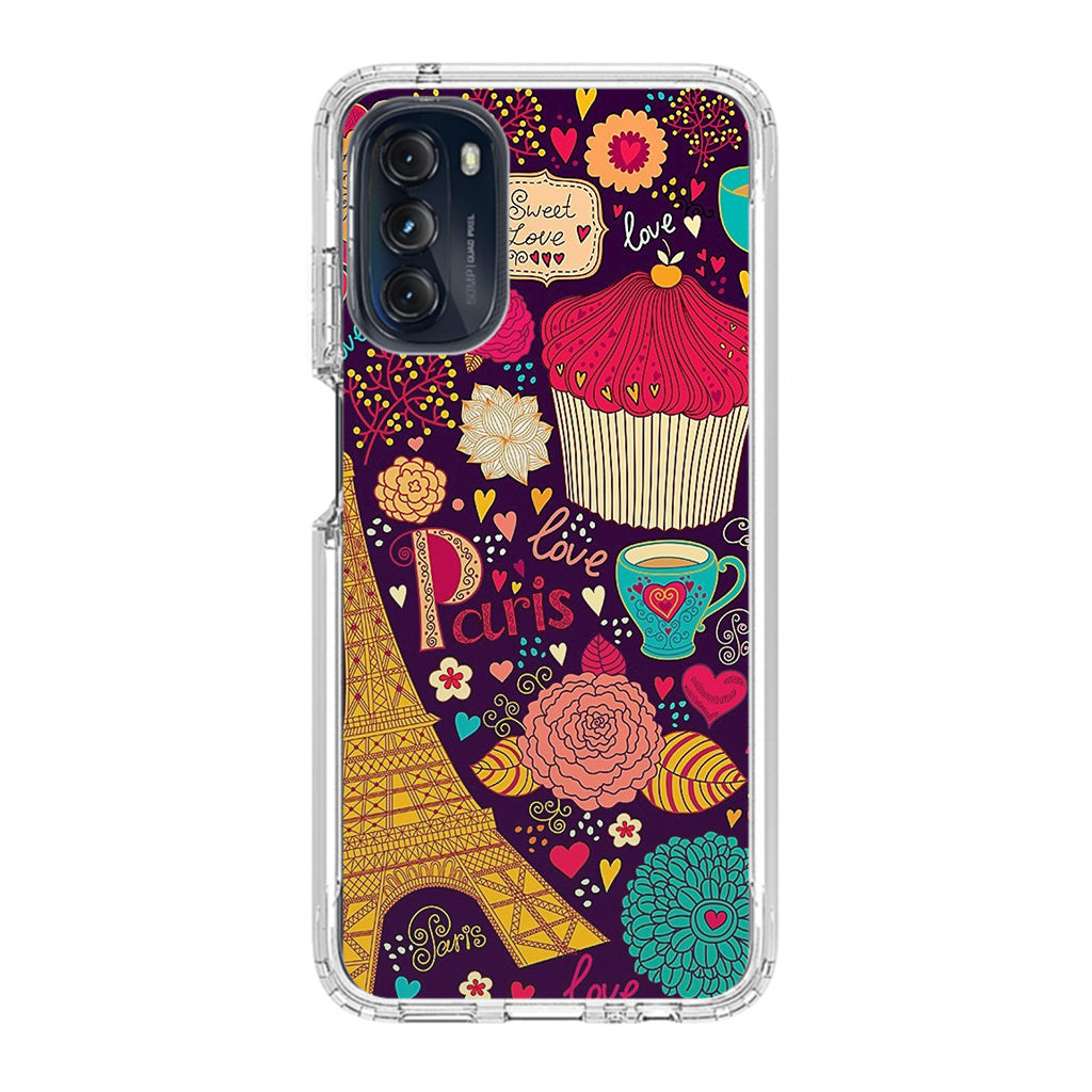 Vintage Love In Paris Motorola Moto G 5G 2022 Case