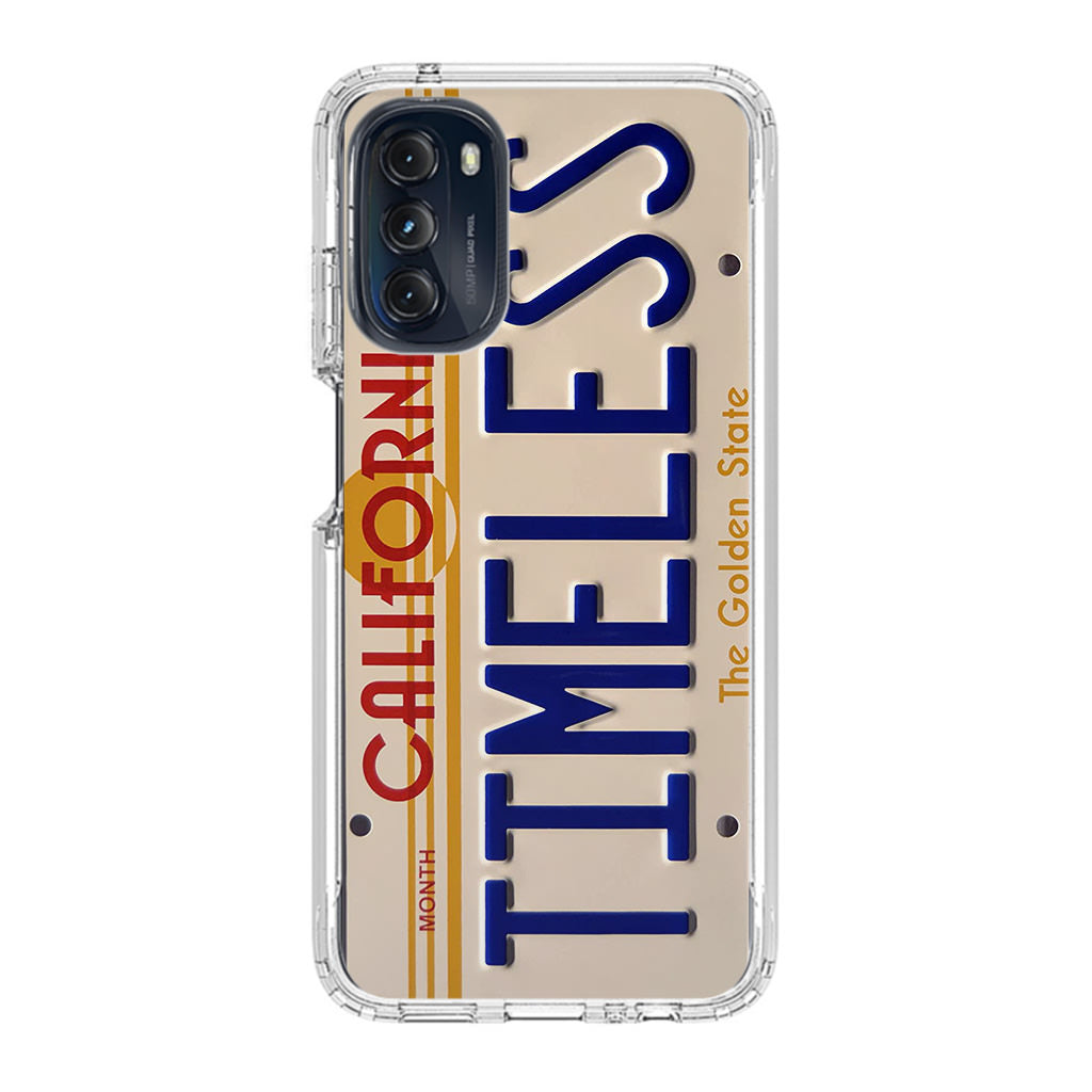 Back to the Future License Plate Timeless Motorola Moto G 5G 2022 Case