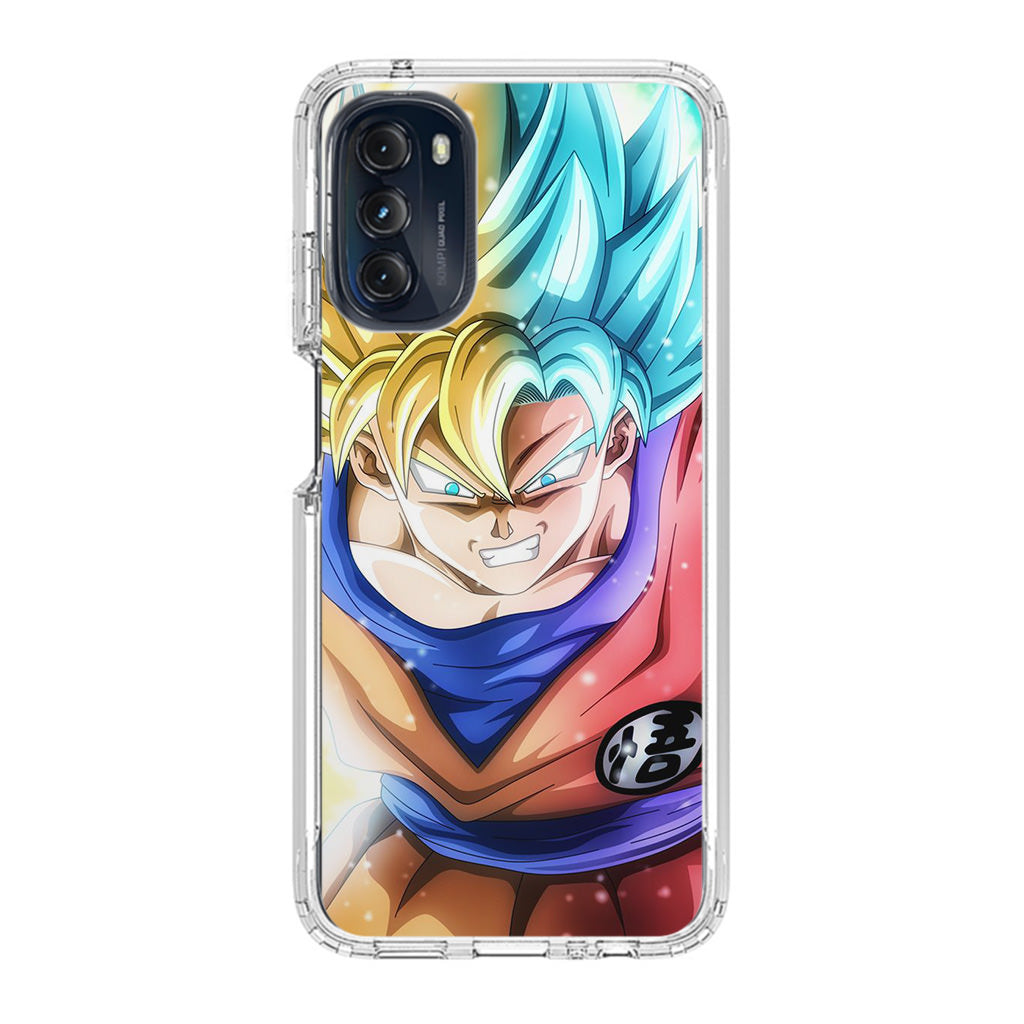 Goku SSJ 1 to SSJ Blue Motorola Moto G 5G 2022 Case